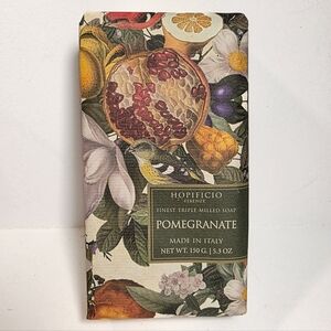 Hopificio Firenze Bath & Body Pomegranate Triple Milled Bar Soap Made In Italy